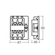 Narva 6-Way Standard ATS Blade Fuse Block with Transparent Cover and Single Power-In Terminal