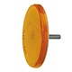 Narva Amber Retro Reflector 65mm dia. with Fixing Bolt - Blister Pack of 2