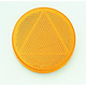 Narva Amber Retro Reflector 65mm dia. with Self Adhesive - Blister Pack of 2