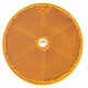Narva Amber Retro Reflector 80mm dia. with Central Fixing Hole - Bulk Pack of 50