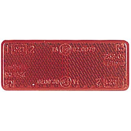 Narva Red Retro Reflector 70 x 28mm with Self Adhesive - Bulk Pack of 50