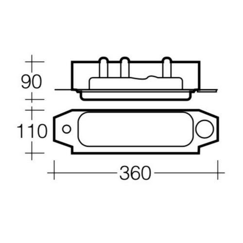 Narva Replacement Bracket Asssembly to suit Narva Part No. 86200, 86210