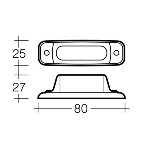 Narva Small Marker Lamp - Clear - Blister Pack