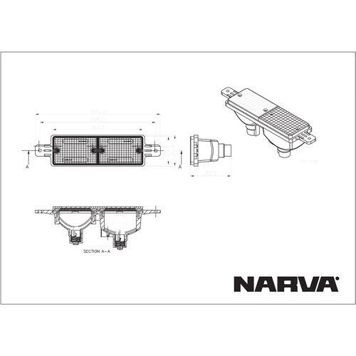 Narva Front Direction Indicator and Front Position Lamp - Amber/Clear