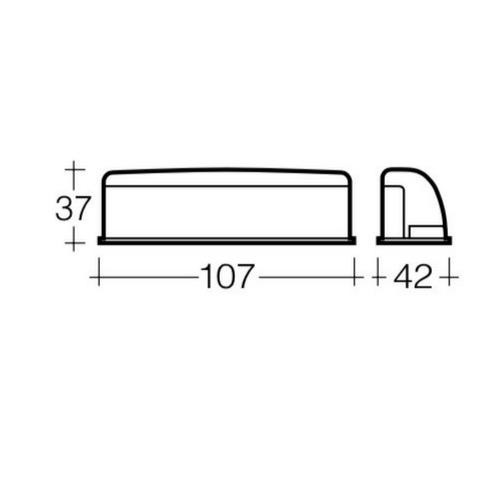 Narva Licence Plate Lamp - Use Bulb: 24V 47249 x 2