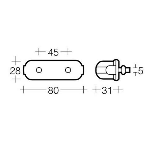 Narva Licence Plate Lamp - Use Festoon: 24V 47260 x 1 Blister Pack