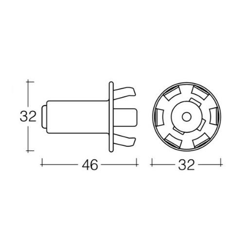 Narva Bayonet Cap Globe Holder (Pack of 1) - Suits BA15s Globes (Push Lock)