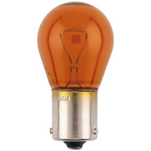 Narva 12V 21W AMBER PY21W BAU15S Incandescent Globe (Box of 10)