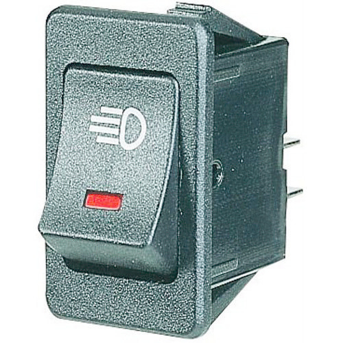 Narva Off/On Rocker Switch with Red L.E.D and Driving Lamp Symbol