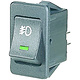Narva Off/On Rocker Switch with Green L.E.D and Front Fog Symbol
