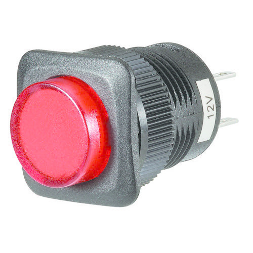 Narva Off/On Push/Push Switch with Red L.E.D - Blister Pack