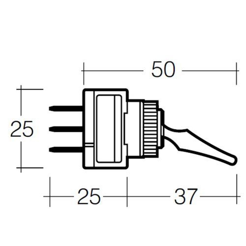 Narva Off/On Toggle Switch L.E.D - 20A for use at 12V only