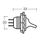 Narva Duckbill Off/On Toggle Switch L.E.D - 20A for use at 12V only
