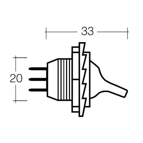 Narva Duckbill Off/On Toggle Switch L.E.D - 20A for use at 12V only