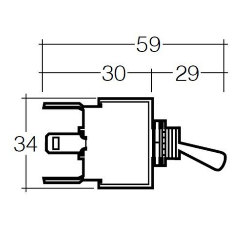 Narva On/On Heavy-Duty Toggle Switch - Blister Pack