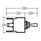 Narva On/Off/On Heavy-Duty Toggle Switch - 25A at 12V, 12.5A at 24V