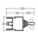 Narva Momentary (On)/Off/Momentary (On) Heavy-Duty Toggle Switch - 25A at 12V, 12.5A at 24V