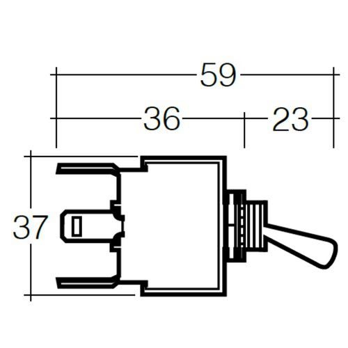 Narva On/On Waterproof Heavy-Duty Toggle Switch - Blister Pack