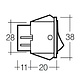 Narva Off/On Rocker Switch L.E.D - 20A for use at 12V only