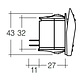 Narva On/Off/On Sealed Rocker Switch - 20A at 12V, 10A at 24V