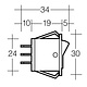 Narva Illuminated Off/On Rocker Switch - 20A for use at 12V only