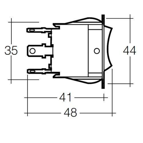 Narva Momentary (On)/Off/Momentary (On) Heavy-Duty Rocker Switch