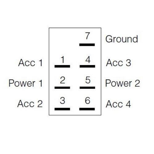 Narva 12/24V Mom (On)/Off/Mom (On) L.E.D Illuminated Sealed Rocker Switch - Blue - w/ "Winch" Symbol