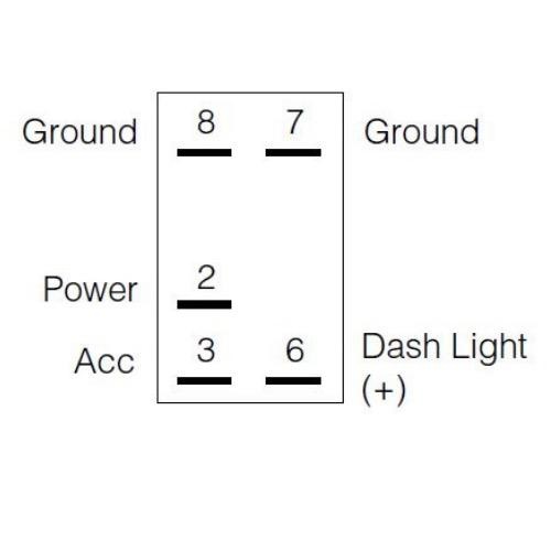 Narva 12/24V Off/On L.E.D Illuminated Sealed Rocker Switch - Blue