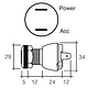 Narva Off/On Heavy-Duty Ignition Switch - 10A at 12V - 19mm Diameter