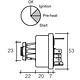 Narva 4 Position Ignition Switch Suits Massey Ferguson Equipment