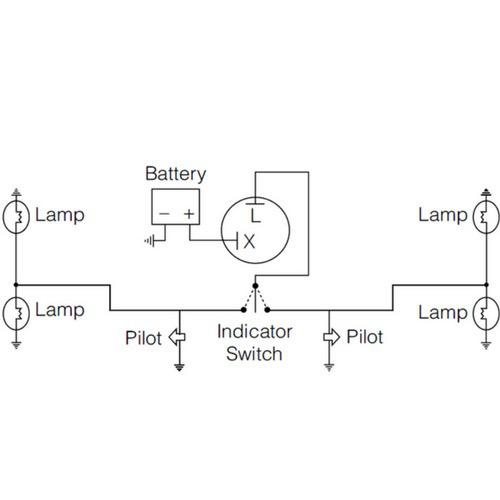 Narva 12 Volt 2 Pin Electronic Flasher - Max load: 10 x 21 watt globes