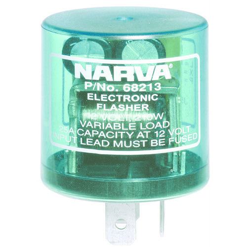 Narva 12 Volt 3 Pin Electronic Flasher - Max load: 10 x 21 watt globes