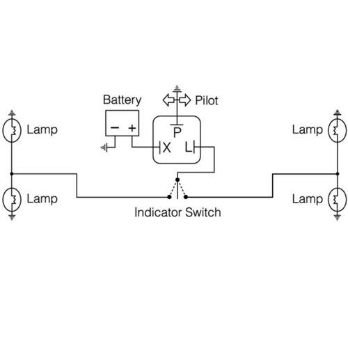 Narva 12 Volt 3 Pin Electronic Flasher - Max load: 6 x 21 watt globes plus additional 5 watts