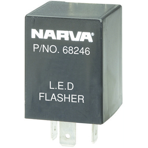 Narva 12 Volt 3 Pin L.E.D Flasher - Max load: 2 x 21 watt globes and 2 x 9 watt L.E.D lamps