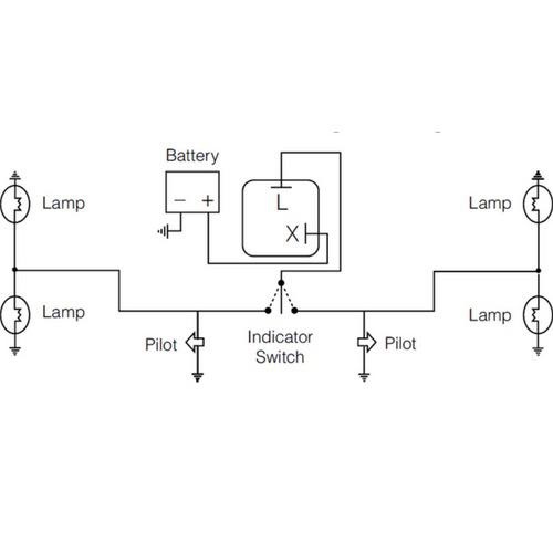 Narva 12 Volt 2 Pin Electronic L.E.D Flasher - Max of 2.5 amps per side (30 watts)