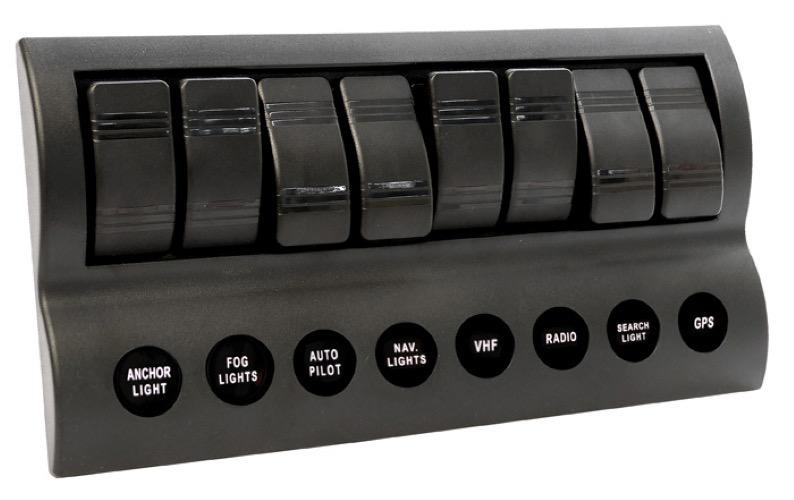 Narva 8-Way L.E.D Switch Panel with Fuse Protection