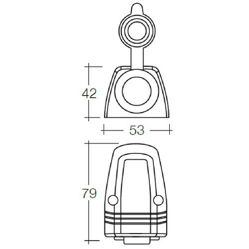 Narva Heavy-Duty Surface Mount Accessory Socket - Bulk Pack of 1