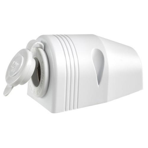 Narva Heavy-Duty Surface Mount Accessory Socket - White for RV and Marine application - Bulk Pack of 1