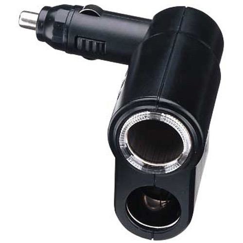 Narva Cigarette Lighter Plug with Adjustable Twin Accessory Sockets