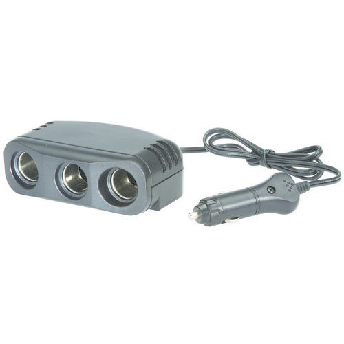 Narva Cigarette Lighter Plug with Extended Lead and Triple Accessory Sockets