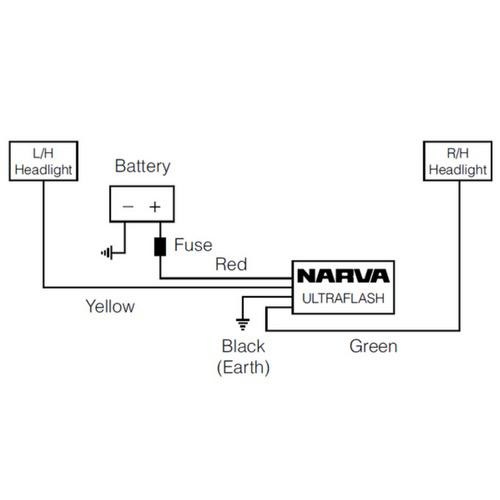 Narva UltraFlash Heavy-Duty Alternating Solid State Electronic Flasher