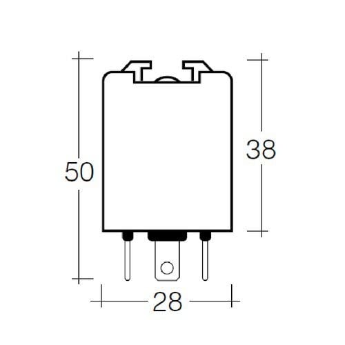 Narva 12 Volt 3 Pin L.E.D Electronic Flasher with Pilot