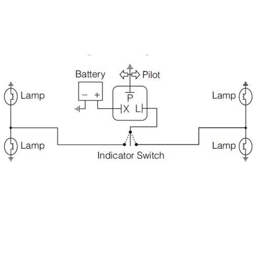 Narva 12 Volt 3 Pin L.E.D Electronic Flasher with Pilot