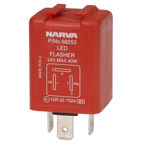 Narva 24 Volt 3 Pin L.E.D Electronic Flasher with Pilot