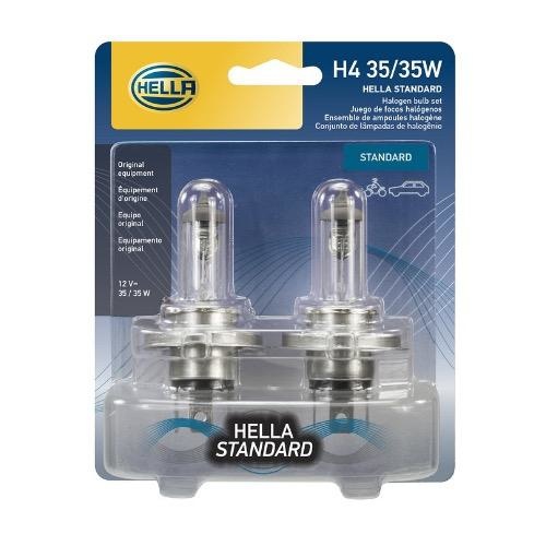 Hella Halogen Globe H4 - 12V 60/55W - Blue (Retail Pack)