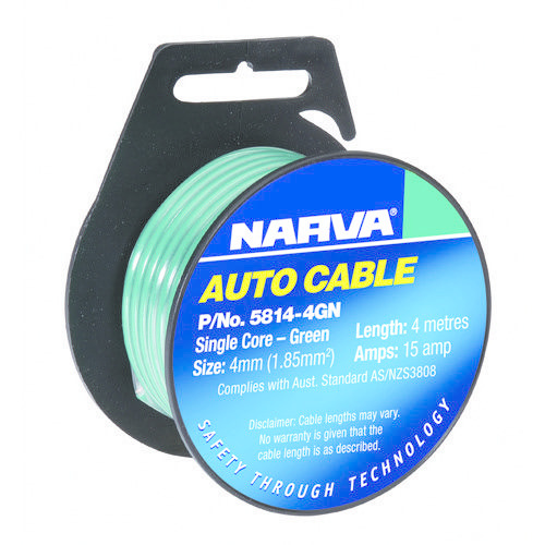 Narva 15A Single Core Cable - Dia: 4mm - Length: 4m
