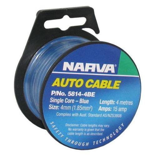 Narva 15A Single Core Cable - Dia: 4mm - Length: 4m