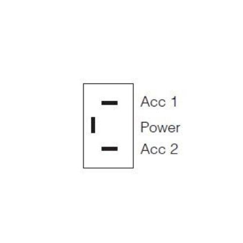 Narva On/Off/On Metal Toggle Switch with On/Off/On Tab - Blister Pack