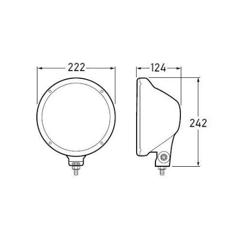 Hella Rallye 3003 Series - 100W Driving Lamp - 12V