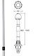 Narva 9-33 Volt 34-60" L.E.D Plug in Telescopic Anchor Lamp (Blister Pack of 1)